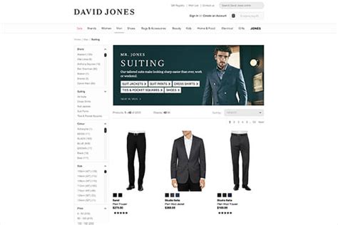 david jones men's suit.